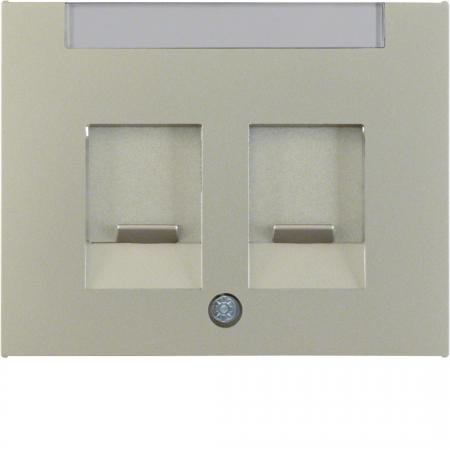 Berker 11827004 Zentralstück m Staubs u BF K.5 Edelstahl