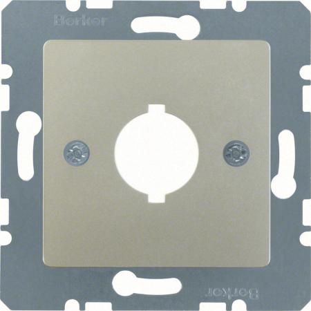Berker 143104 Z-Platte f BG 18,8mm O Kr Zs E-Stahl La