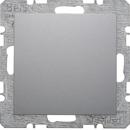 Berker 6710091404 Blindverschluss m Z.stück B.7 alu matt