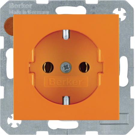 Berker 47438914 Steckdose SCHUKO S.1/B.x orange glänzend