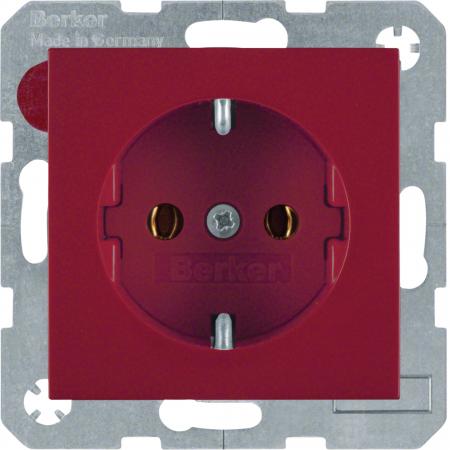 Berker 41438912 Steckdose SCHUKO S.1/B.x rot glänzend