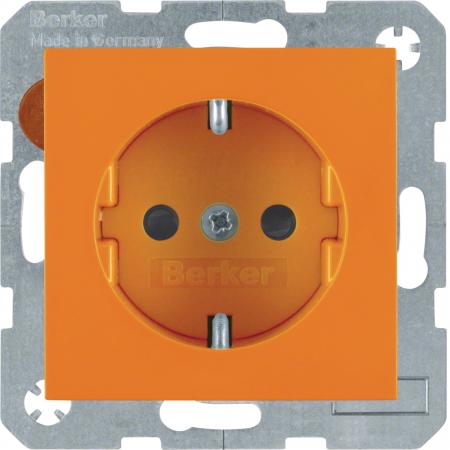 Berker 41438914 Steckdose SCHUKO S.1/B.x orange glänzend
