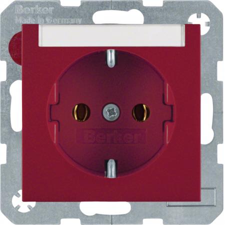 Berker 47508902 Steckdose SCHUKO m BF S.1/B.x rot gl