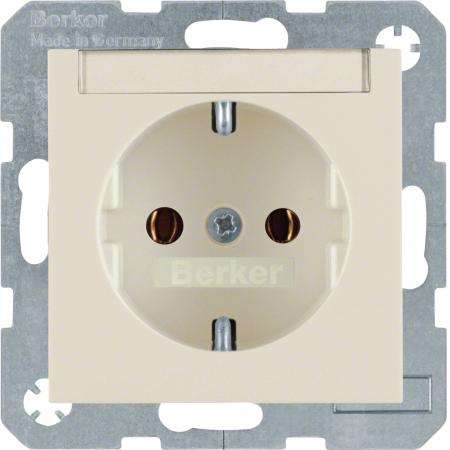 Berker 47508982 Steckdose SCHUKO m BF S.1/B.x weiß glänz