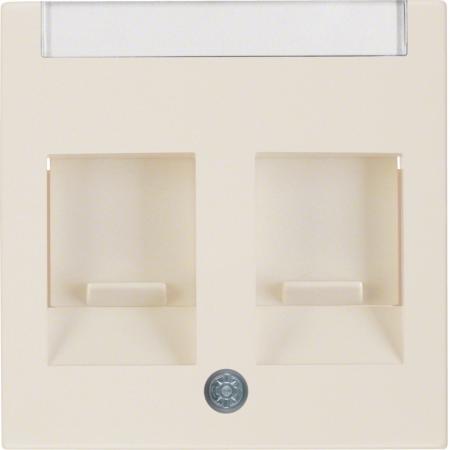 Berker 11818982 Zentralstück m Staubs u BF S.1 weiß glä