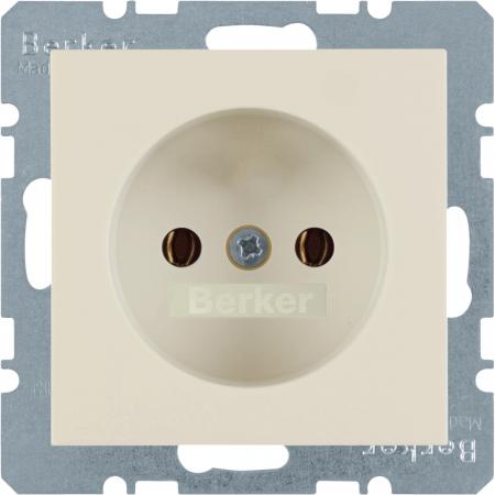 Berker 6167038982 Steckdose ohne SK S.1/B.x weiß glänzend