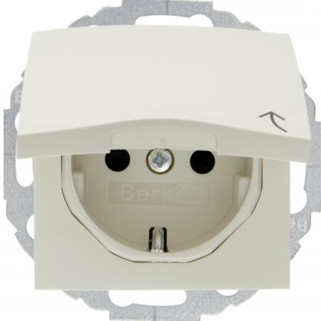Berker 47448982 Steckd. SCHUKO m KD erh BS S.1/B.x wß