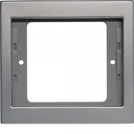 Berker 13137004 Rahmen 1-fach, Serie K.5, Edelstahl, Metall mattiert