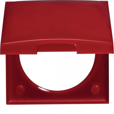 Berker 918282576 Rahmen 1f m Klappdeckel ITG Flow rot