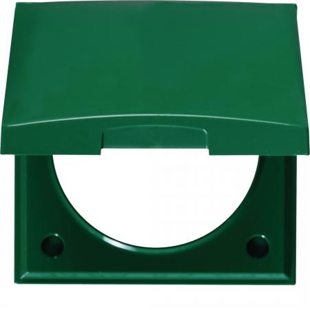 Berker 918282570 Rahmen 1f m Klappdeckel ITG Flow grün