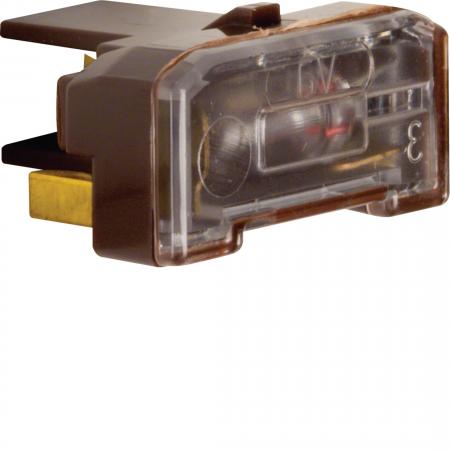 Berker 1676 Glühaggregat mit N-Klemme Modul braun