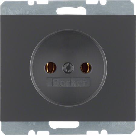 Berker 6167157006 Steckdose ohne SK K.1 anthrazit matt