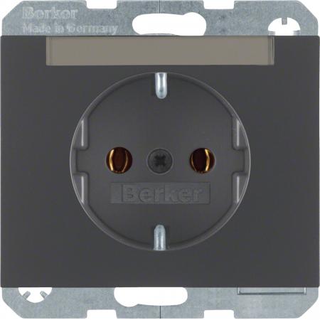 Berker 47397006 Steckdose SCHUKO m BF K.1 anthrazit ma