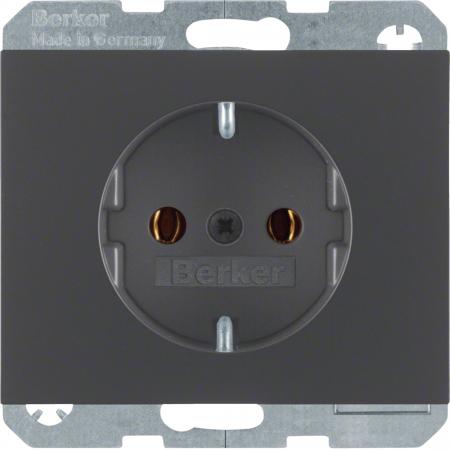 Berker 41157006 Steckdose SCHUKO K.1 anthrazit matt