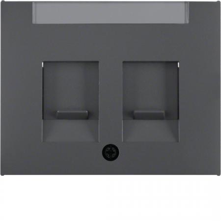 Berker 11827006 Zentralstück m Staubs u BF K.1 anthrazit