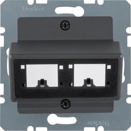 Berker 14721606 Zentralplatte f 1o2 Einz.mod Re+DeMa ant