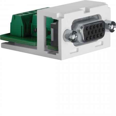 Berker 1994 VGA Modul Zubehör polarweiß/schwarz