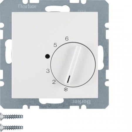 Berker 20268989 Temperaturregler mit Wechsler und Zentralstück S.1/B.3/B.7 polar