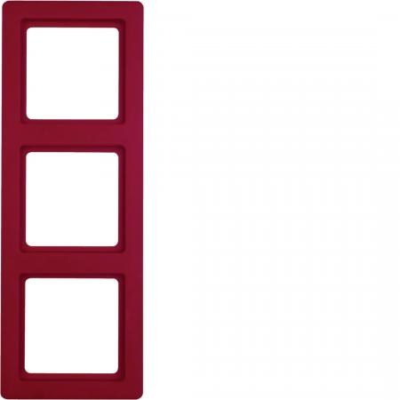 Berker 10136062 Rahmen 3fach Q.1 rot