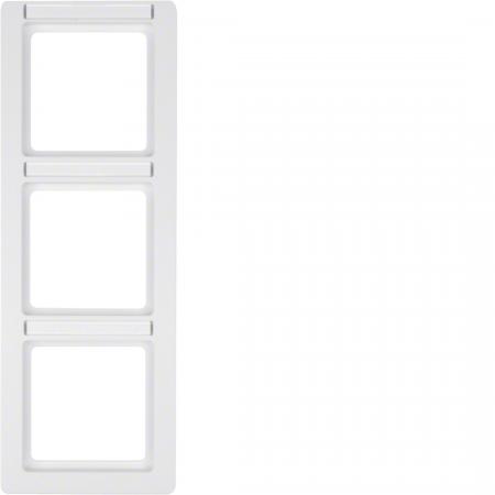 Berker 10136019 Rahmen 3fach senk mit Beschrift. Q1 pw