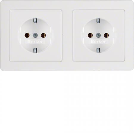 Berker 47206089 Steckdosen-Kom SCHUKO 2f m Ra Q.x pw