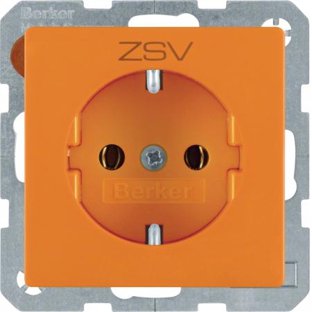 Berker 47436007 Steckdose SCHUKO m Druck Q.x oran sa