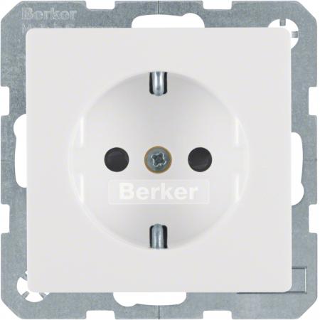 Berker 47236089 Steckdose SCHUKO mit erhöhtem Berührungsschutz Q.1/Q.3 polarweiß