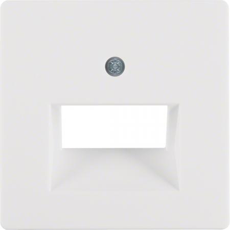 Berker 14096089 Zentralstück für UAE Steckdose 2-fach Serie Q.x polarweiß, samt