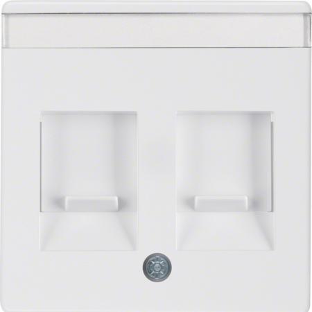 Berker 11816089 Zentralstück m Staubs u BF Q.x polarweiß
