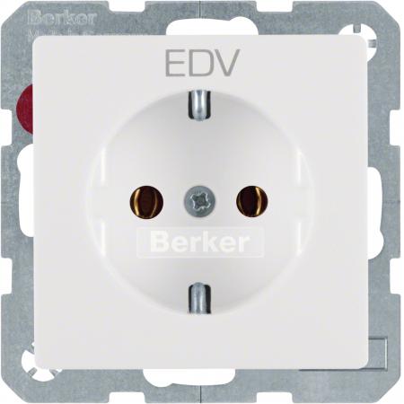 Berker 47436009 Steckdose SCHUKO m Druck Q.x pw samt