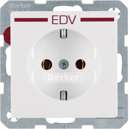 Berker 47436079 Steckdose SCHUKO m Druck rot Q.x pw