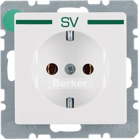 Berker 47436039 Steckdose SCHUKO m Druck grü Q.x pw