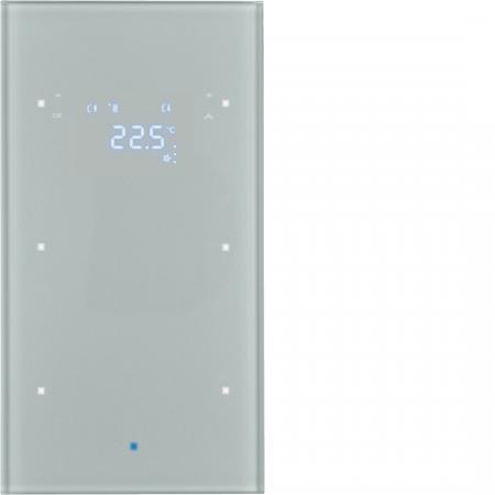 Berker 75642034 Glas-Sensor 2f m Te.reg TS alu
