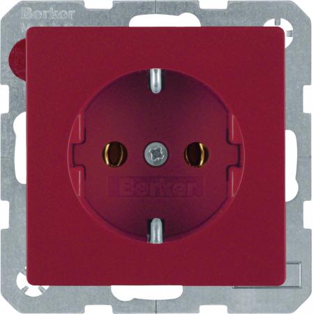 Berker 41436012 Steckdose SCHUKO Q.x rot samt
