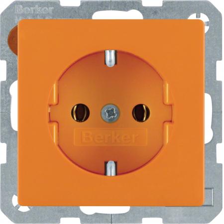 Berker 41436014 Steckdose SCHUKO Q.x orange samt