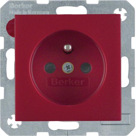 Berker 6768760062 Steckdose m SK-Stift e BS S.1/B.3/B7 rot