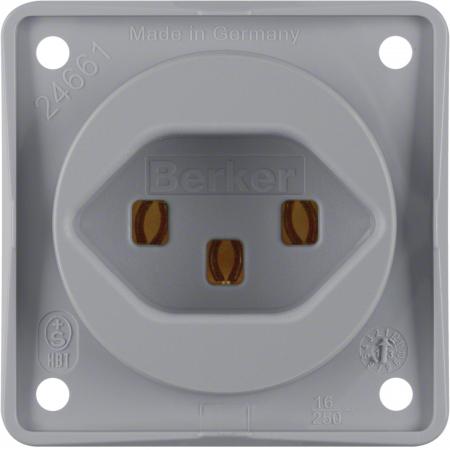 Berker 962592506 Steckdose mit SK CH Typ 23 ITG grau