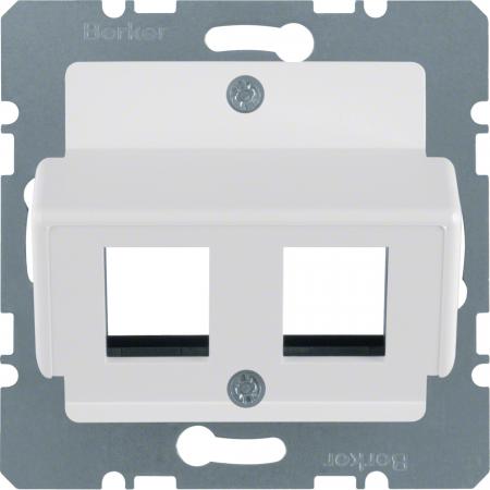 Berker 14631909 Zentralplatte f AMP Mod Jacks ZPS pw