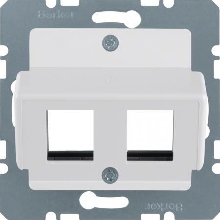Berker 14641909 Zentralplatte f Krone Mod Jacks ZPS pw