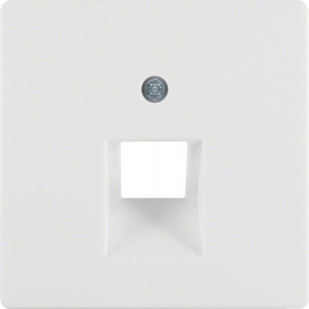 Berker 14076089 Zentralstück für UAE Steckdose Serie Q.x polarweiß, samt