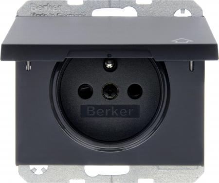 Berker 6768777106 Steckdose m SK-Stift KD erh. BS K.1 anth