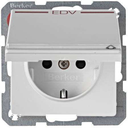 Berker 47526059 Steckdose SCHUKO m KD rot BF BS Q.x pw