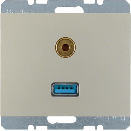 Berker 3315397004 USB/3,5 mm Audio Steckdose K.5 Es