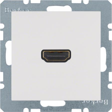 Berker 3315431909 HDMI Steckdose m 90° Stcka. S.1/B3/B7 pw