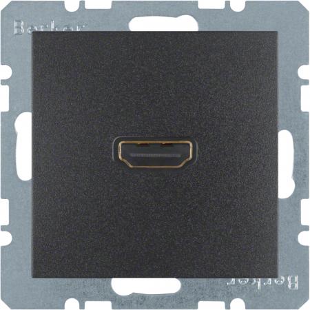 Berker 3315431606 HDMI Steckdose m 90° Stcka. B.3/B.7 anth