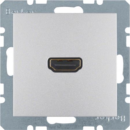 Berker 3315431404 HDMI Steckdose m 90° Stcka. B.7 alu matt