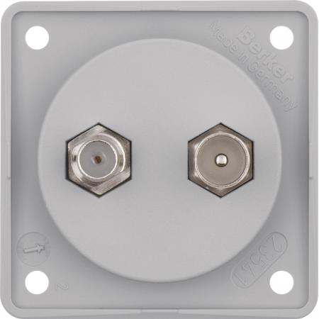 Berker 845632506 Antennen Verbinderdose TV/SAT Integro gr