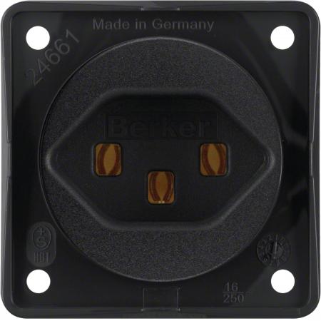 Berker 962592503 Steckdose mit SK CH Typ 23 ITG schwarz