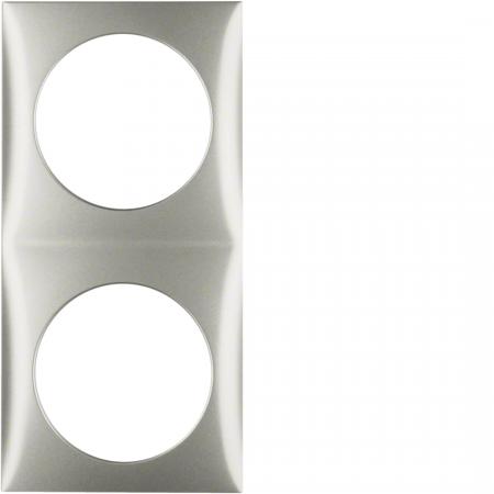 Berker 918262524 Rahmen 2fach Integro Flow edelstahl lack