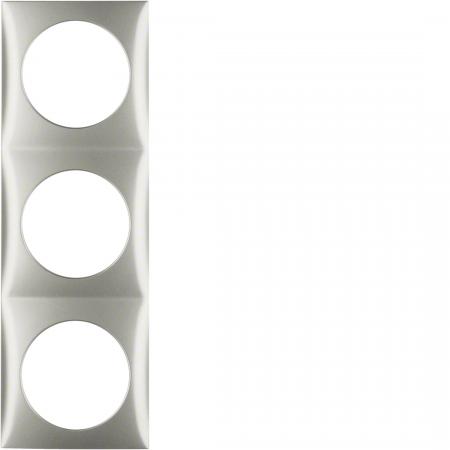 Berker 918192524 Rahmen 3f Integro Flow edelstahl lack